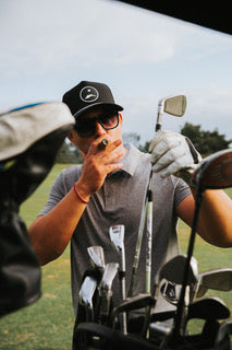 Black High-Crown Rope Hat - Pin High Golf Supply