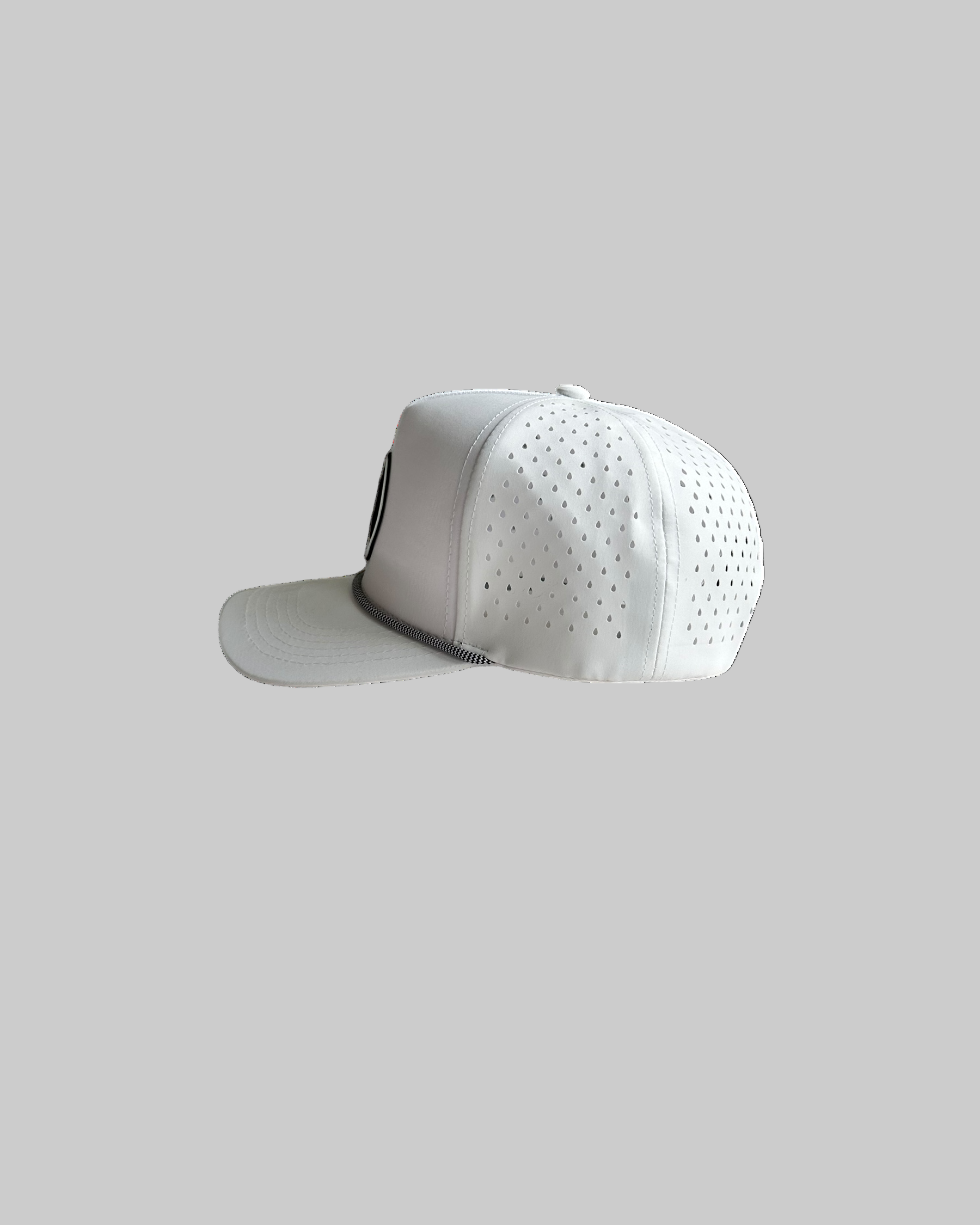 White High-Crown Rope Hat - Pin High Golf Supply