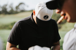 Cream/Black High-Crown Rope Hat - Pin High Golf Supply